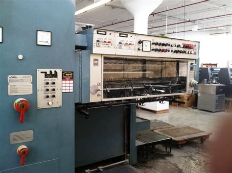 1988 Man Roland Rzk3be Sheetfed Offset Printing Press 2 Color 40 In