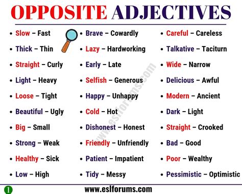 List Of Adjectives The Ultimate List Of Adjectives In English With Esl Pictures Esl Forums