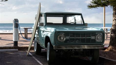 Classic Ford Bronco Ev Infuses New Age Tech Into Iconic Off Roader For