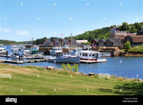 Harbor At Montague Prince Edward Island Canada With Fishing Boats