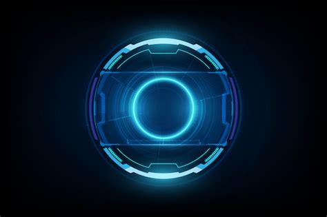 Premium Vector Futuristic Sci Fi Hud Circle Element Background
