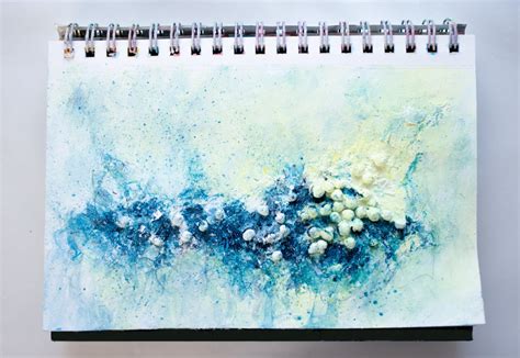 Art Journal 1 Abstract Acrylic Painting Mixed Media Heavenscapes