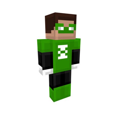 Green Lantern Blocky Heroes Series Minecraft Skin