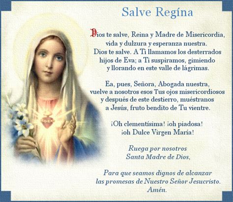 Prácticas De Piedad Y Devocionario Católico La Salve RegÍna