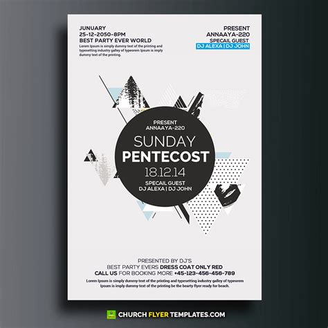 Pentecost Flyer For Church Templates Design Church Flyer Templates