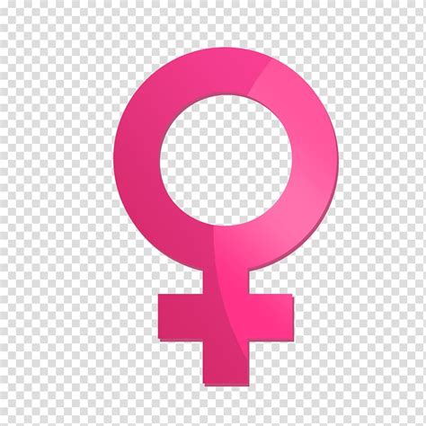 Female Pink Symbol Gender Symbol Female Gender Parity Transparent