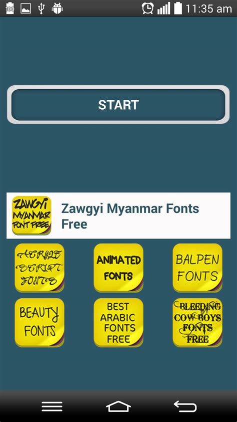 Zawgyi Myanmar Fonts Free安卓版应用apk下载