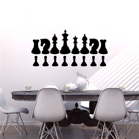 Chess Pieces Sticker Decal Vinyl Wall Art Company