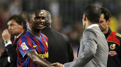 african legend samuel eto o lifts lid on feud with pep guardiola at barcelona