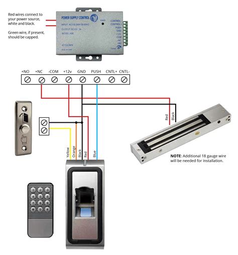 Mag Lock With Biometric Push Button Murphy Door