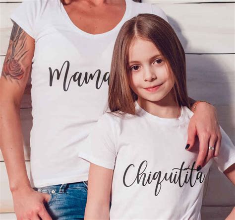 Camiseta Madre E Hija Mamá Y Chiquitita Tenvinilo