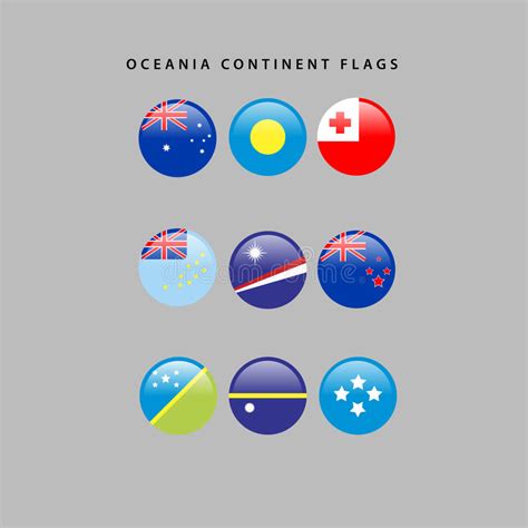 Oceania Flags Stock Illustration Illustration Of Zealand 77936038