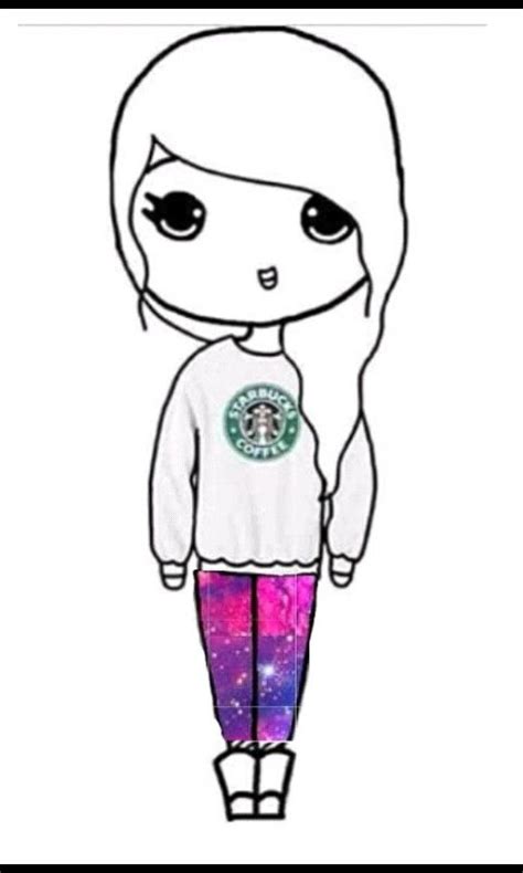 Maybe you would like to learn more about one of these? Starbucks galaxy chibi | Easy cartoon drawings, Chibi girl ...