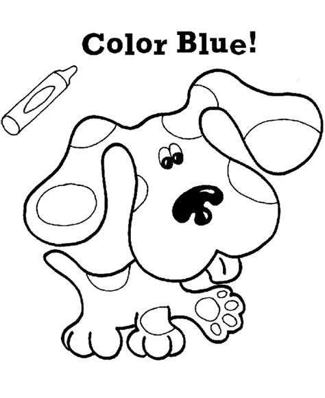 Blue S Clues Coloring Pages Free Coloring Pages