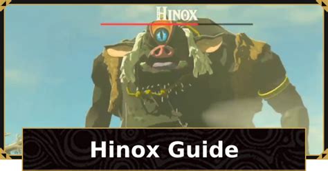 Botw Hinox Guide How To Get And Map Location Zelda Breath Of The