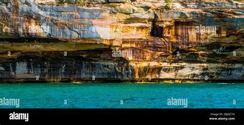 Pictured Rocks National Shoreline Stock Photo Alamy