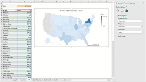 How To Create An Excel Map Chart
