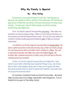 We become what we are only thanks to. Family Essay Example Teacher Modeling Tool by Bethany ...