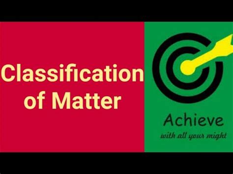 Its long just because i put the whole worksheet in learn with flashcards, games and more — for free. 1.1-Classification of Matter - YouTube