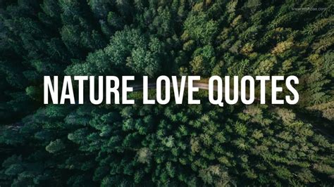 Nature Love Quotes For Those Who Admire The Beauty Of Nature