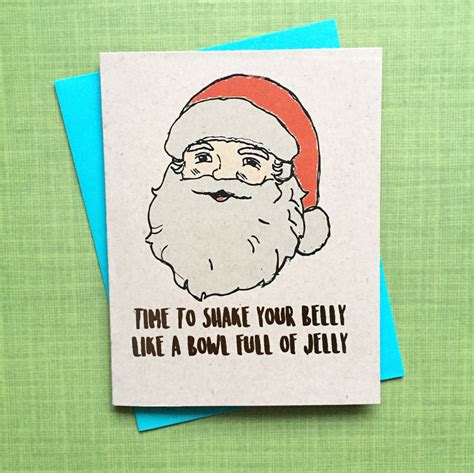 Funny Santa Claus Christmas Card A2 Handmade Card Father Christmas