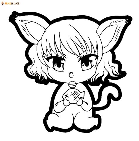 Chibi Anime Girl Coloring Pages