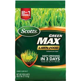 Recommended for many lawns as part of the scotts lawn care plan. Scotts Green Max Lawn Food 27-0-2 Fertilizer - Lawn Dork™