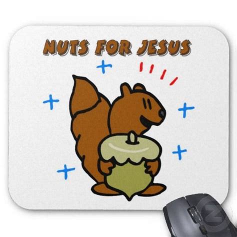 Jesus Nut Squirrel Christian Saying Squirrel Cartoon Design Christian