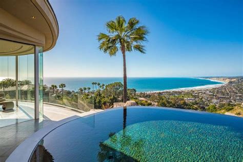 Ocean View Curved Modern Sanctuary On A Hilltop In La Jolla