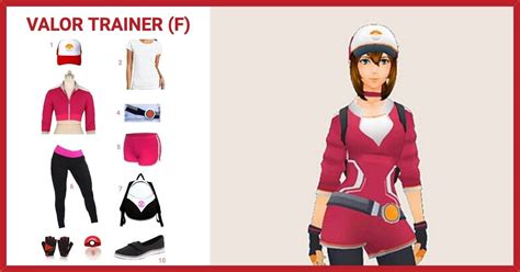 Dress Like Female Pokemon Go Trainer Valor Costume Halloween And Cosplay Guides