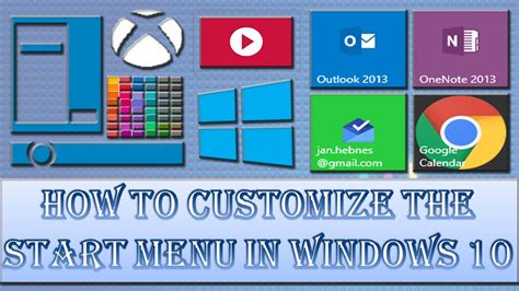How To Customize The Start Menu In Windows 10 Youtube