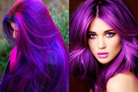 Фиолетовый цвет волос популярные оттенки и способы окрашивания Фото