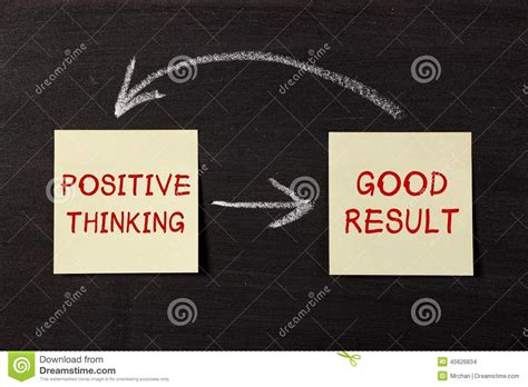 Positive Thinking And Good Result Stock Photo - Image: 45626834