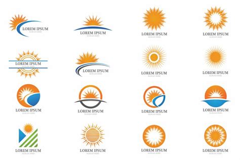 Sun Logo Template Bundle