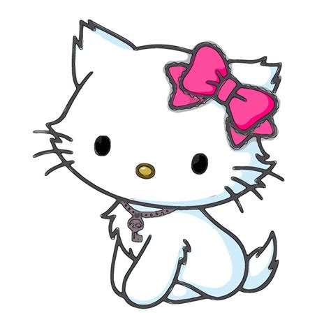 Hello Kitty White Cartoon Cat Cats Kitten Girl Girls 1hkitty
