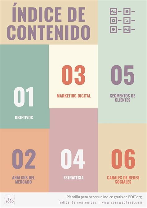 Crea Un Índice De Contenido Gratis Y Online