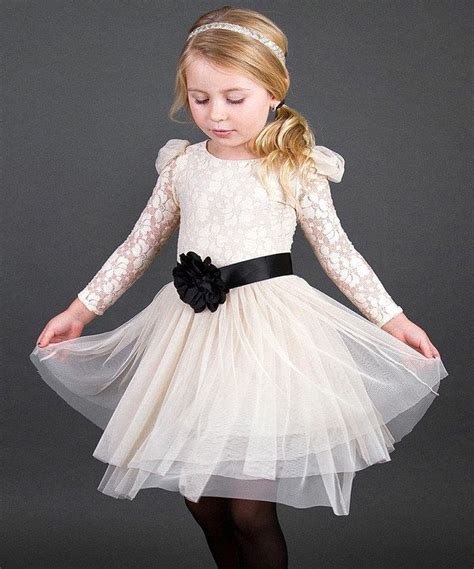 Loving This Mia Belle Baby Crème Brule Floral Lace Dress Toddler