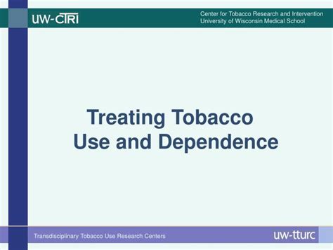 Ppt Treating Tobacco Use And Dependence Powerpoint Presentation Free Download Id 424064