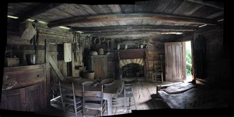 Interior Of Pioneer Log Cabin Bing Images Country Rooms And