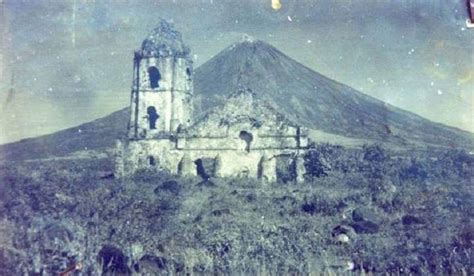 Found This On Fb Rare Old Photo Of Cagsawa Church Probably Dated