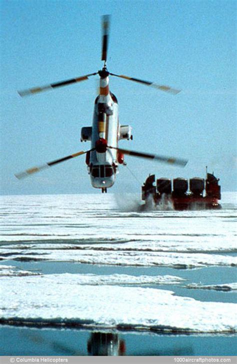 1982 Columbia Helicopters Boeing Vertol 107 Ii Towing A Fully Loaded