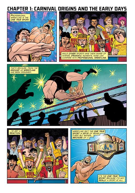 The Comic Book Story Of Professional Wrestling Preview Pages Aubrey