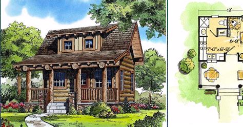 6 Really Cozy Little Log Cabin Floor Plans