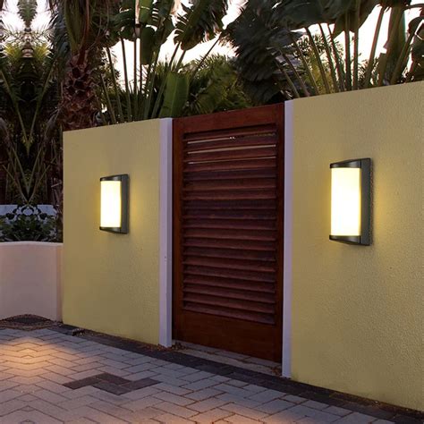 Outdoor Garden Wall Lamp E27 5w 10w 20 Led Led Boundary Solar Wall