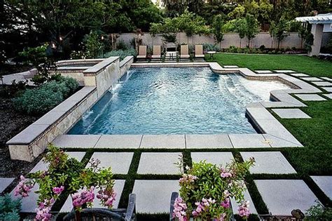 24x24 Stones With Grass Surround Love It Residential Pool