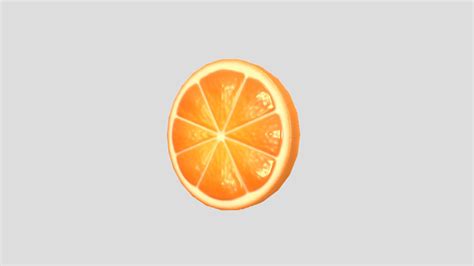 Orange Slice Buy Royalty Free 3d Model By Bariacg D928d30