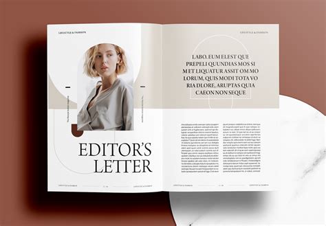 InDesign Template Editorial Brown Magazine Layout On Behance