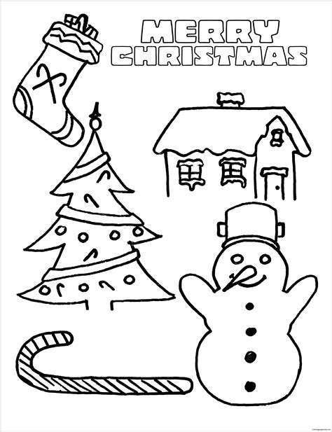 Merry Christmas Letters Coloring Coloring Pages