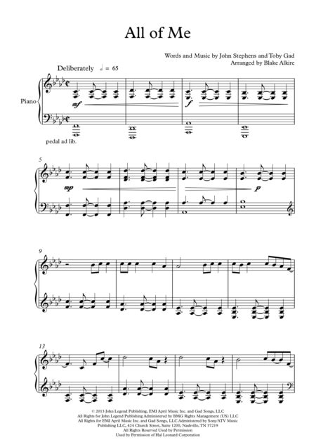 A#m give me all of you! Download All Of Me (Piano Solo) Sheet Music By John Legend ...
