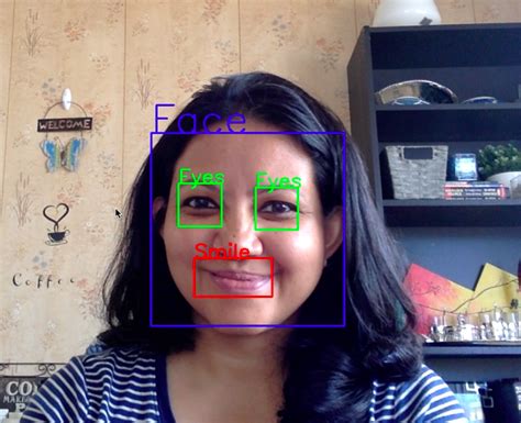 Recognize Face Eyes And Smile On A Live Image Using Python OpenCV